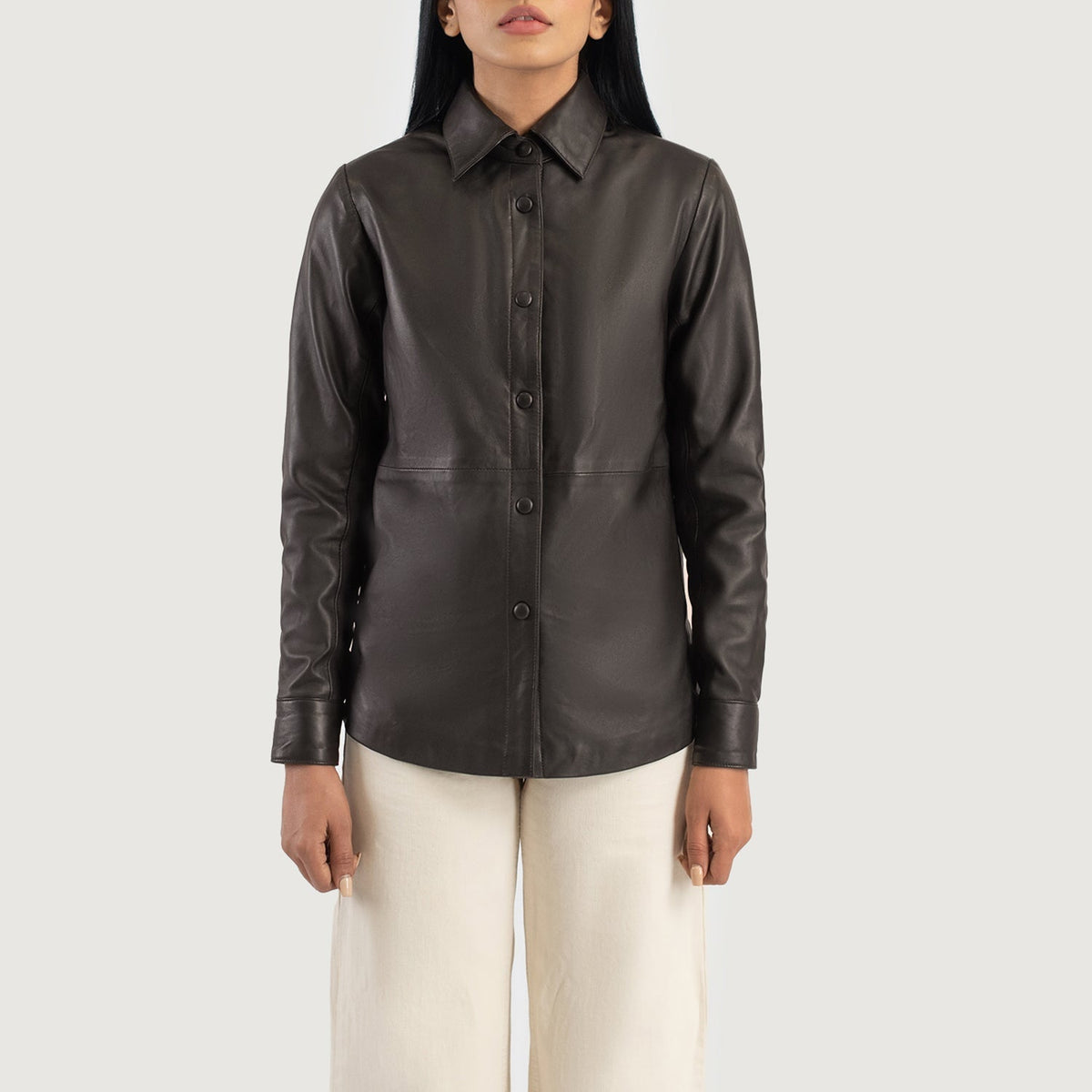 Zenith Shirt 真皮夹克 女士 – alternate product view 4