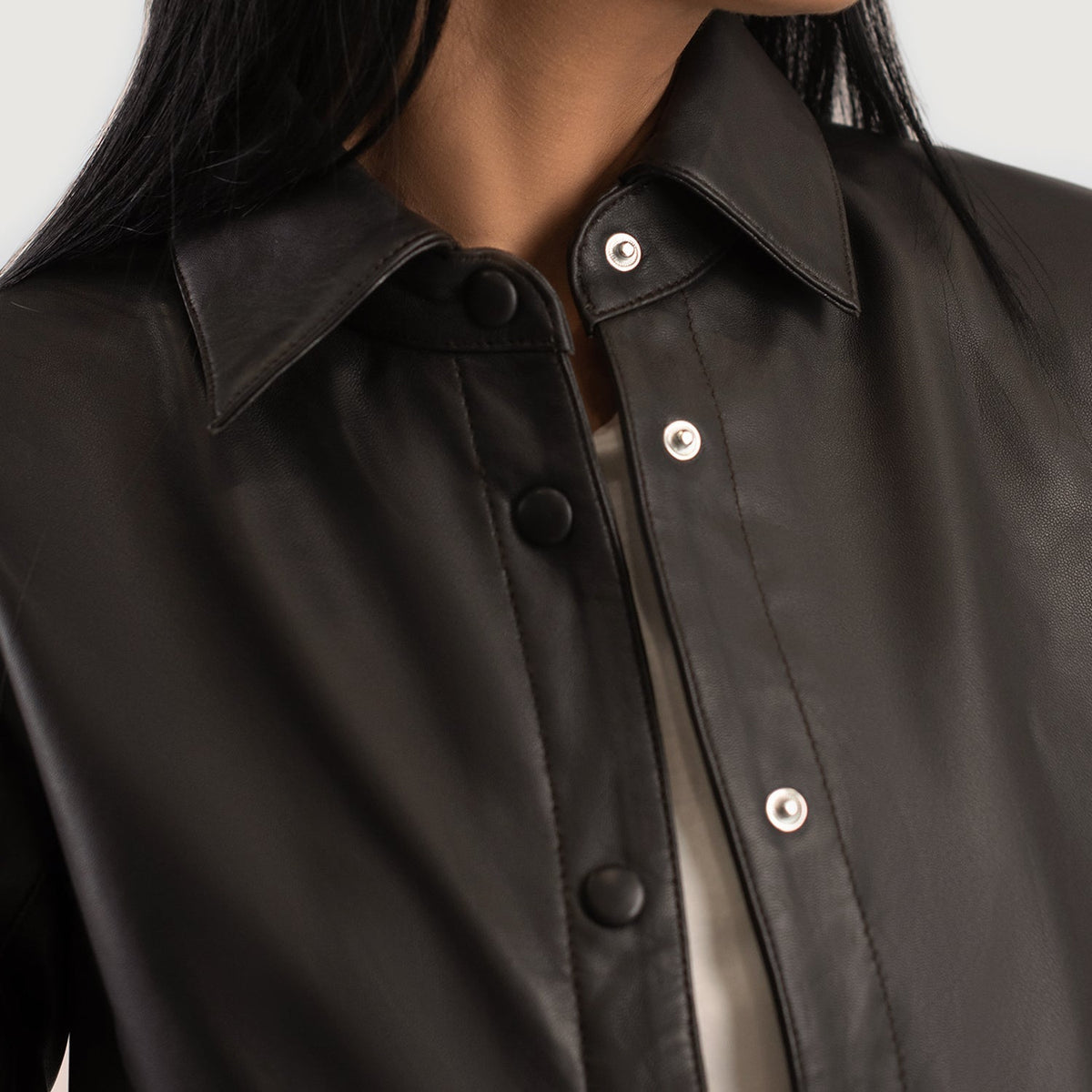 Zenith Shirt 真皮夹克 女士 – alternate product view 6